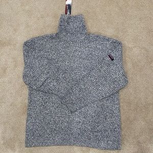 Polo Jeans Company Ralph Lauren XXL Grey Navy Blue Turtleneck NWT